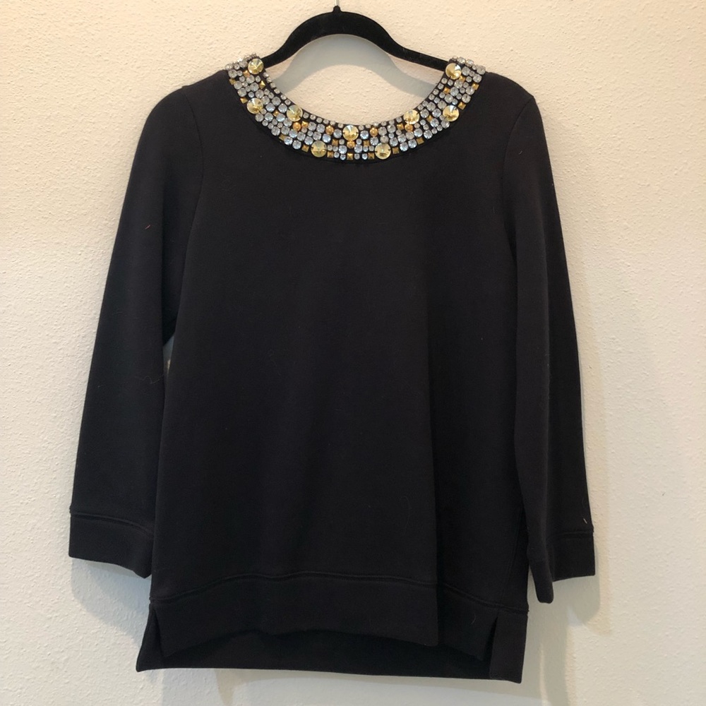 Juicy Couture black embellished sweatshirt